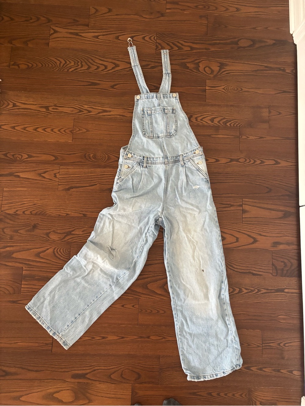 Zara Light Blue Denim Overalls Kids One-Piece